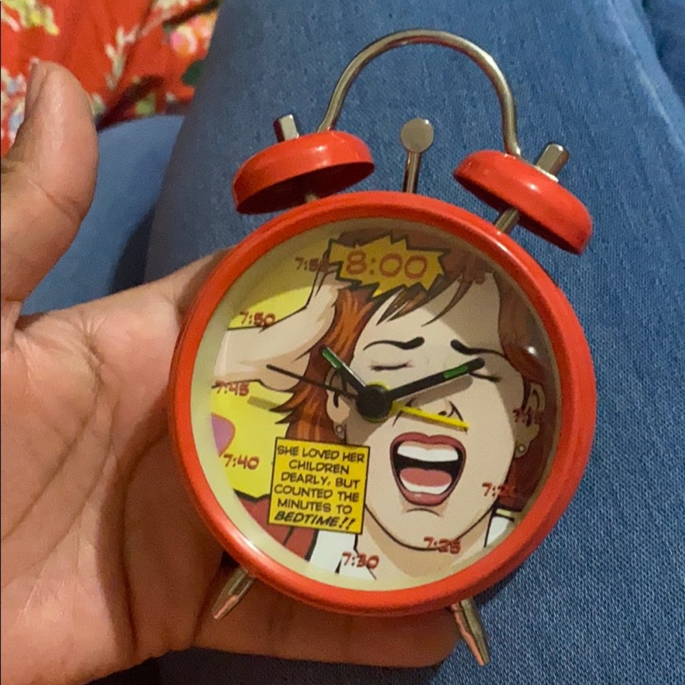 Pop art alarm clock